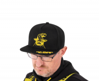 BLACK CAT Black Flat Peak Cap