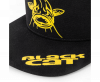 BLACK CAT Black Flat Peak Cap