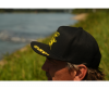 BLACK CAT Black Flat Peak Cap