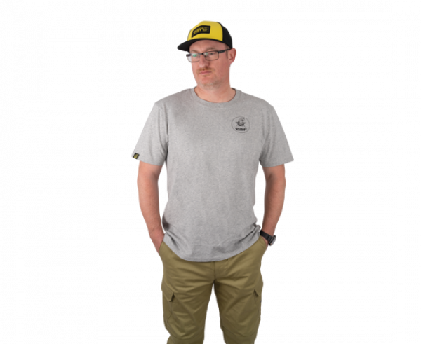 BLACK CAT Grey Marl T-Shirt