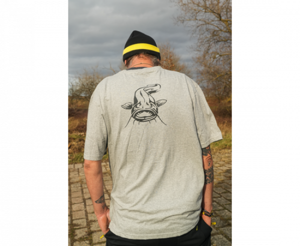 BLACK CAT Grey Marl T-Shirt