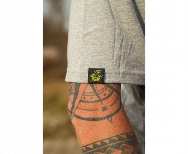 BLACK CAT Grey Marl T-Shirt