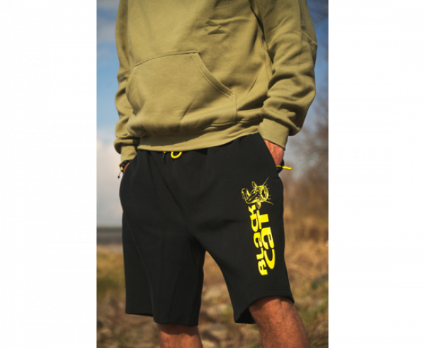 BLACK CAT Black Jogger Shorts