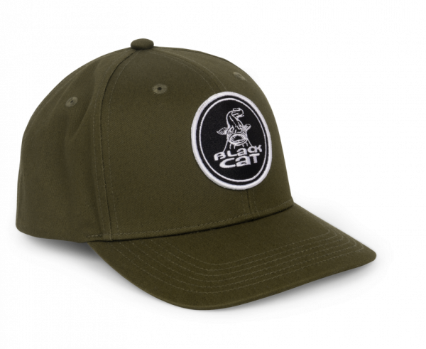 BLACK CAT Green Flat Peak Cap