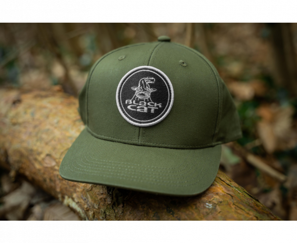 BLACK CAT Green Flat Peak Cap