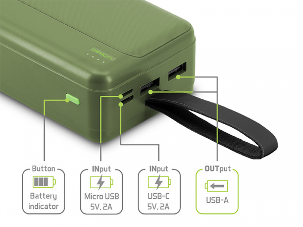 Powerbanka Delphin PoweriX / 27 000 mAh