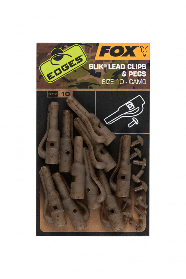 Fox EDGES™ Camo Slik Lead Clip & Pegs (Size 10)