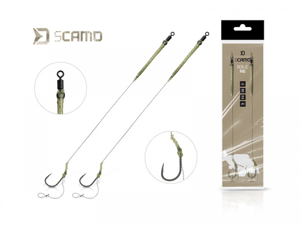 Návazec Delphin sCAMO Boilie rig / 2ks