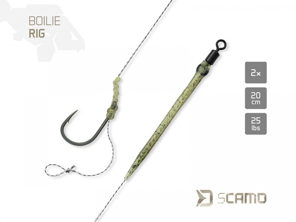 Návazec Delphin sCAMO Boilie rig / 2ks