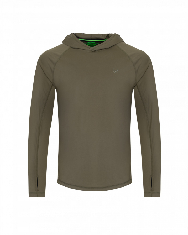 Korda UPF Hooded Top | Dark Khaki