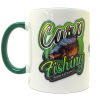 KATRAN Branded Mug – biely so zeleným uškom