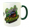 KATRAN Branded Mug – biely so zeleným uškom