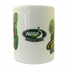 KATRAN Branded Mug – biely so zeleným uškom